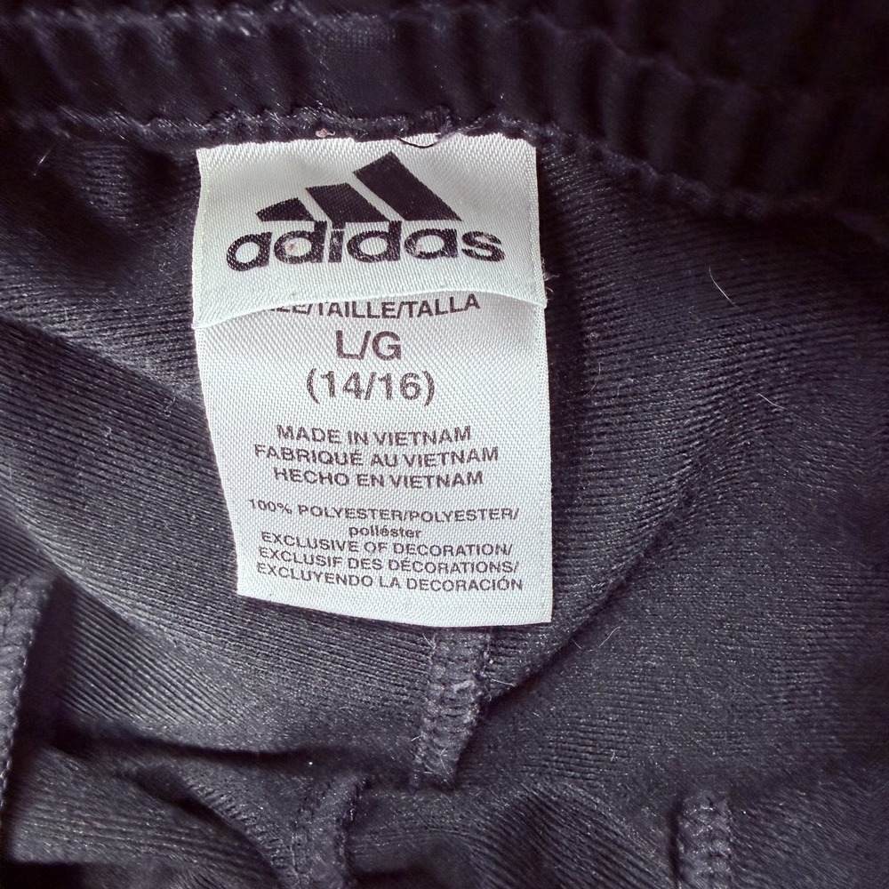 Adidas Men's LBlack Track Pants Activewear Joggers with White 3-Stripes Size L/G - Picture 11 of 16